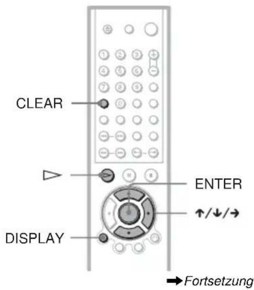 SONY DVPNS360 - Zusammenstellen eines eigenen Programms (Programmwiedergabe) - 1