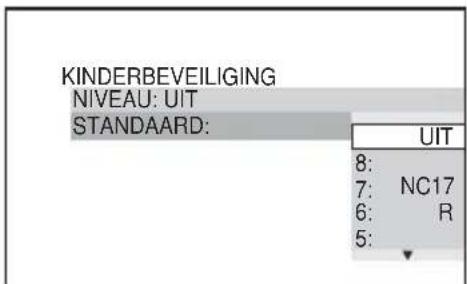 SONY DVPNS360 - Druk op ↑/↓ om “NIVEAU” te kiezen en druk op ENTER. - 1