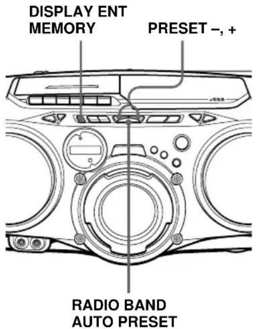 SONY CFDG70L - Speichern von Radiosendern - 1