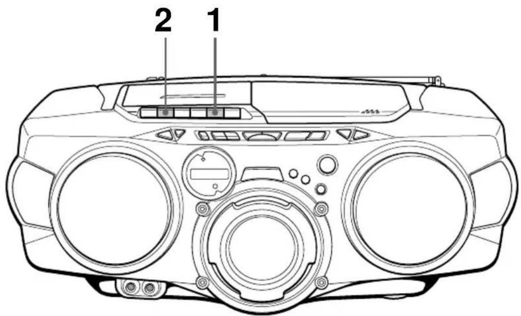 SONY CFDG70L - Lecture d'une cassette - 1