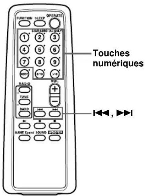 SONY CFDG70L - Localisation d'une plage spécifique - 1