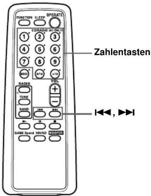 SONY CFDG70L - Ansteuern eines bestimmten Titels - 1