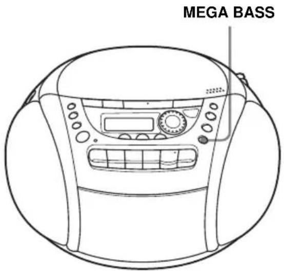 SONY CFDE90L - Selection du champsonore (MEGA BASS) - 1