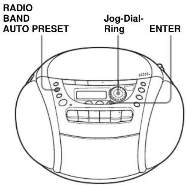 SONY CFDE90L - Speichern von Radiosendern - 1