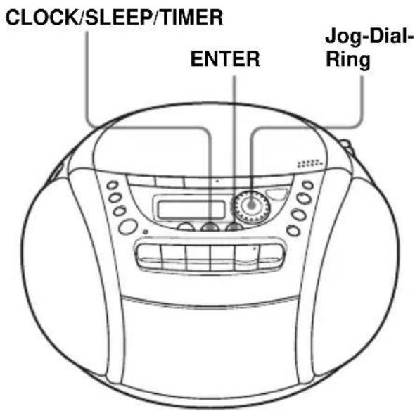 SONY CFDE90L - Einstellen der Uhr - 1
