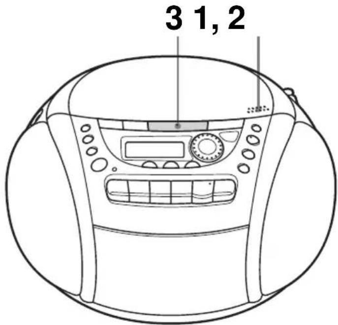 SONY CFDE90L - Lecture d'un CD - 1