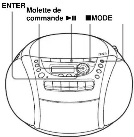 SONY CFDE90L - Creation d'un programme personnelisé (Lecture programmée) - 1
