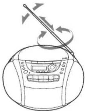SONY CFDE90L - So verbessern Sie den Radioempfang - 1