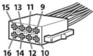 SONY CDXG1301U - Scheme de raccordement electrique - 1