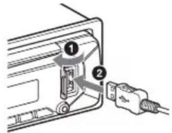 SONY CDXG1301U - Connecting a USB Device - 1