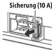 SONY CDXG1301U - Austauschen der Sicherung - 1