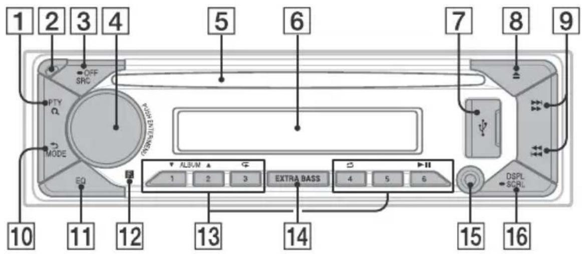 SONY CDXG1301U - Appareil principal - 1