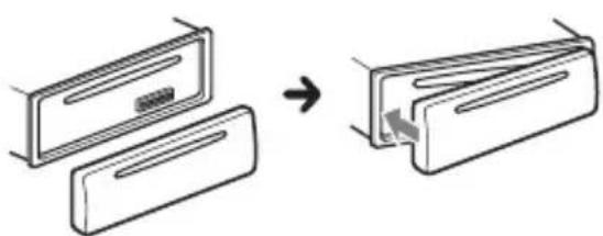 SONY CDXG1301U - Attaching the front panel - 1