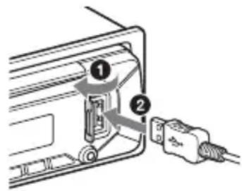 SONY CDXG1301U - Collegamento di un dispositivo USB - 1
