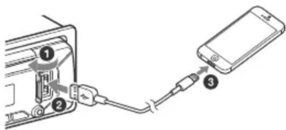 SONY MEXN7300BD - Connexion à un iPhone/iPod (jumelage automatique par BLUETOOTH) - 1
