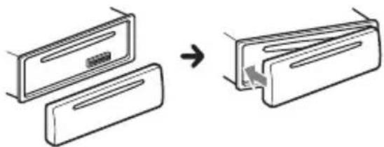 SONY MEXN7300BD - Installazione del pannello anteriore - 1