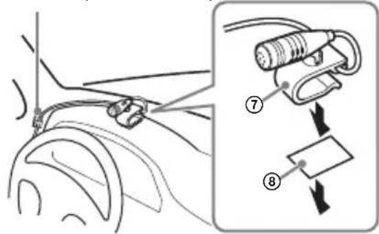 SONY MEXN7300BD - Installazione del microfono - 2