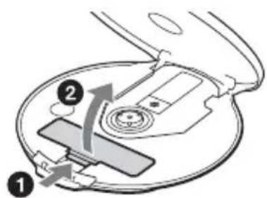 SONY DNF600 - Inserción de la pila - 1