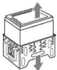 SONY XAVV631BT - Retrait du support - 2