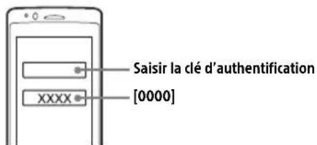 SONY XAVV631BT - Si la saisie d'une clé d'authentication* est requise sur le périphérique BLUETOOTH, saisissez [0000]. - 1
