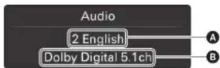 SONY XAVV631BT - Wechseln von Audiosprache/-format - 1