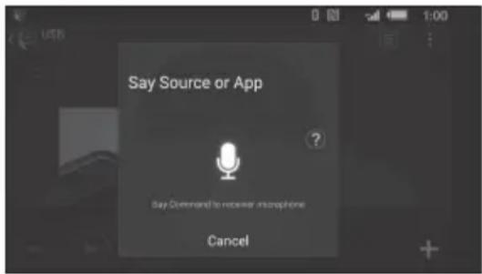 SONY XAVV631BT - Pour activer la reconnaissance vocale - 1