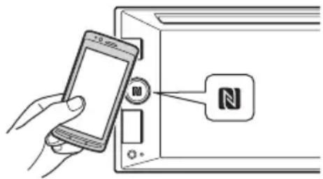 SONY XAVV631BT - Halten Sie das N-Zeichen des Smartphones an das N-Zeichen diesen Geräts. - 1