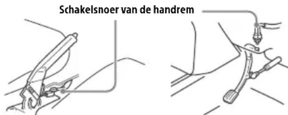 SONY XAVV631BT - Naar het schakelsnoer van de handrem - 1