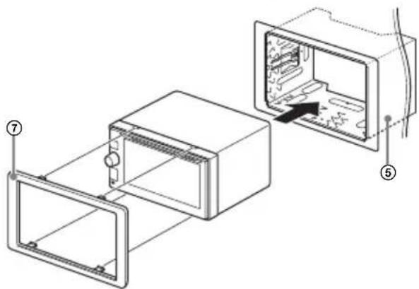 SONY XAVV631BT - Montieren des Gerats mit der mitgelieferten Halterung - 2