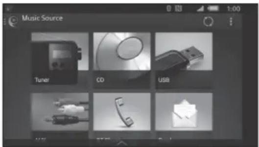 SONY XAVV631BT - Sélection de la source ou de l'application - 1