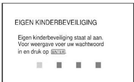 SONY DVPNS590P - Een disc afspelen waarvoor Eigen Kinderbeveiliging is ingesteld - 1