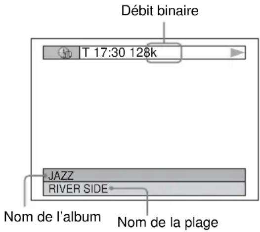 Débit binaire T 17:30 128k JAZZ RIVER SIDE Nom de l'album Nom de la plage