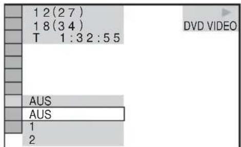 SONY DVPNS590P - Wählen Sie mit ↑/↓ die Option (SCHÄRFE) aus und drücken Sie dann ENTER. - 1