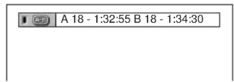 SONY DVPNS590P - Wenn das Ende der gewünschten Passage erreicht ist (Punkt B), drücken Sie nochmals ENTER. - 1