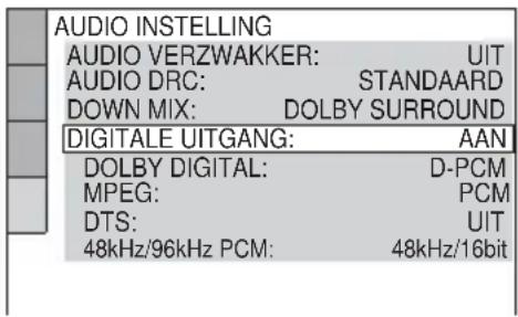 SONY DVPNS590P - Digitaal uitgangssignaal instellen - 1