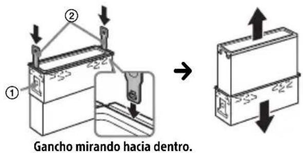 SONY CDXG1300U - Desmontaje de la abrazadora de proteccion y el soporte - 2