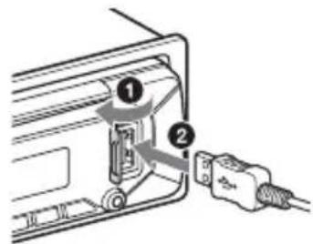 SONY CDXG1300U - Collegamento di un dispositivo USB - 1