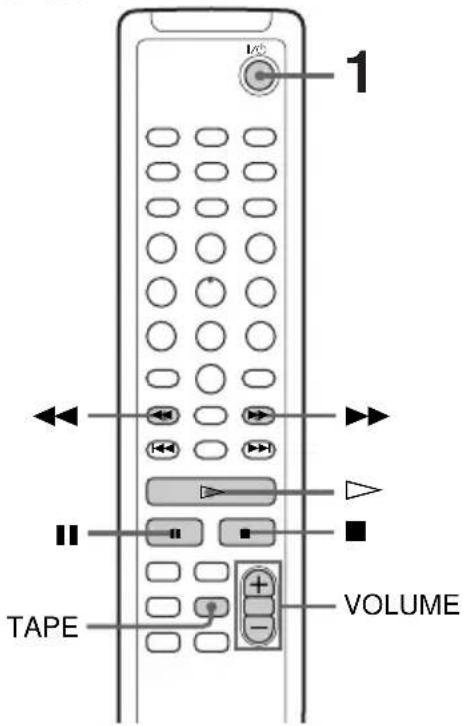 SONY TCTX373 - Lecture d'une cassette - 2