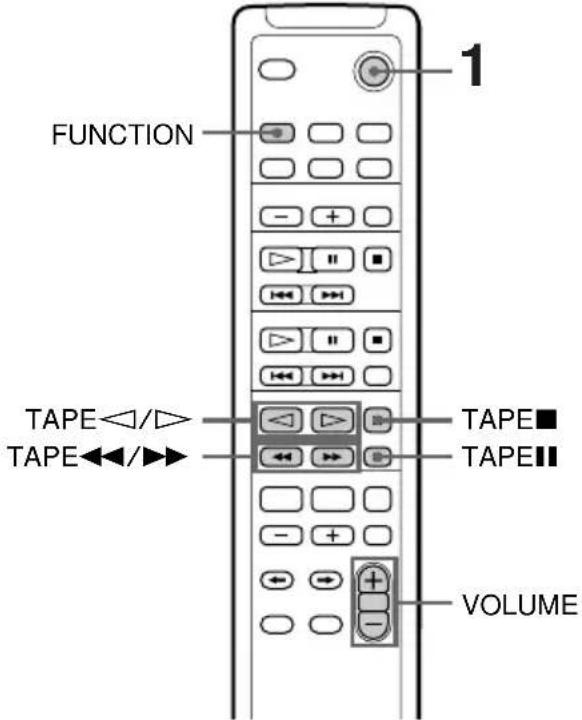 SONY TCTX373 - Lecture d'une cassette (suite) - 1