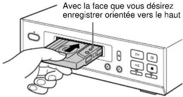 SONY TCTX373 - Introduisez une cassette vierge. - 1