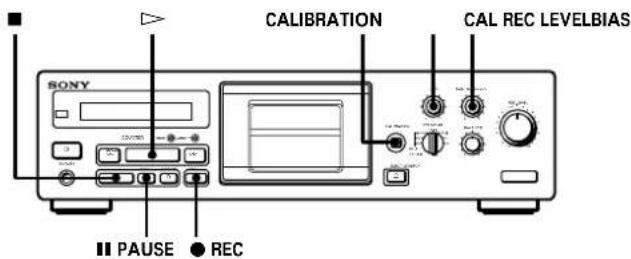 SONY TCKB920S - Calibrage du courant de polarisation et du niveau d'enregistrement - 1