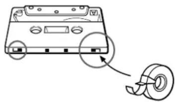 SONY TCKB920S - Pour enregistrer une cassette sans languette de protection - 1