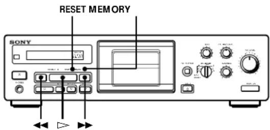 SONY TCKB920S - Localização de uma faixa (Multi-AMS/Leitura automática/Leitura memorizada) - 1