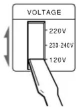 SONY TCKB920S - Réglage du selecteur de tension (uniquement pour les modèles avec selecteur de tension) - 1
