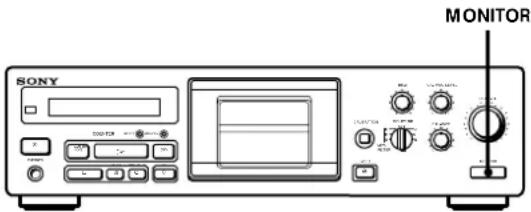 SONY TCKB920S - Monitorização do som gravado - 1