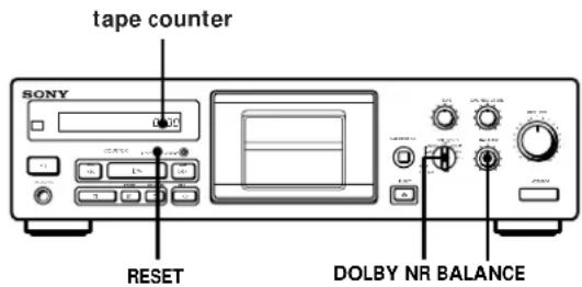 SONY TCKB920S - Start playing the program source. - 2