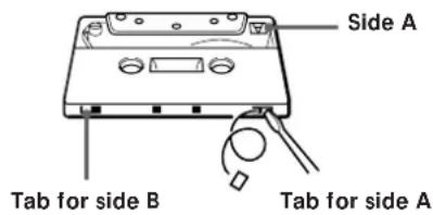 SONY TCKB920S - To protect the recording - 1