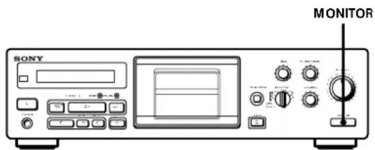 SONY TCKB920S - Monitoring the Recorded Sound - 1
