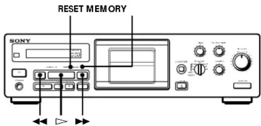 SONY TCKB920S - Locating a Track (Multi-AMS/ Auto Play/Memory Play) - 1