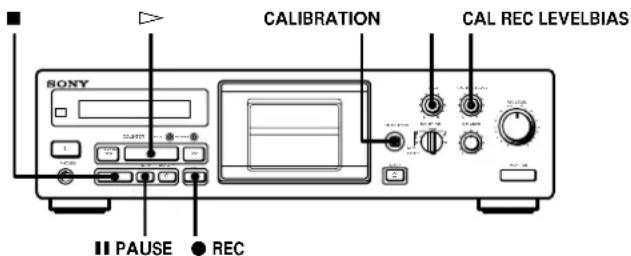 SONY TCKB920S - Ajuste de calibragem da corrente de polarização e do nível de gravação - 1